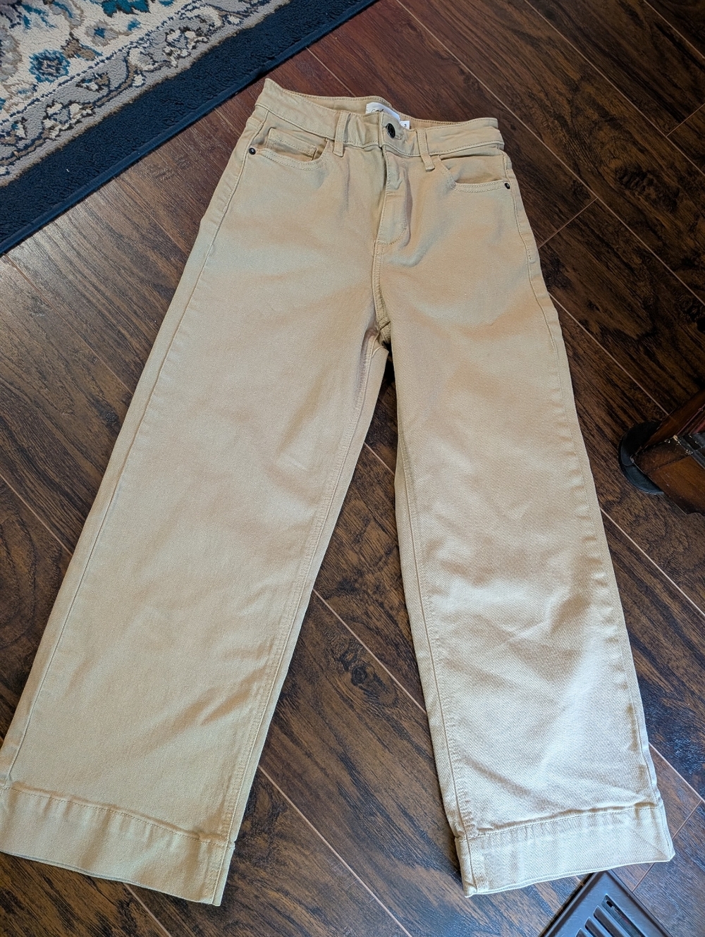 Carly Jean Los Angeles Tan Wide Leg Jeans